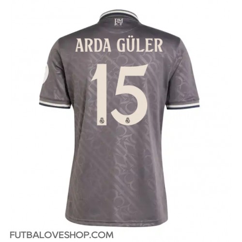 Dres Real Madrid Arda Guler #15 Tretina 2024-25 Krátky Rukáv